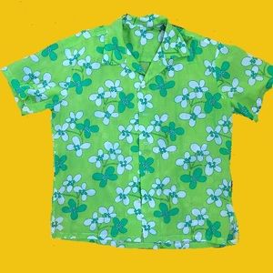Vintage 70s floral button up
